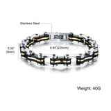 Stainless Steel Silicone Bracelets for Men