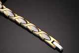 Gold Titanium Health Magnet Bracelet Bangle For Women