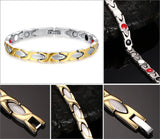 Gold Titanium Health Magnet Bracelet Bangle For Women