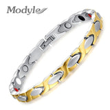 Gold Titanium Health Magnet Bracelet Bangle For Women