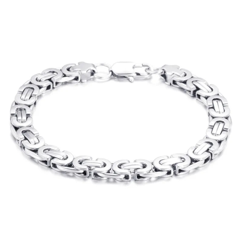 Stainless Steel Motorcycle Chain Bracelet for Women