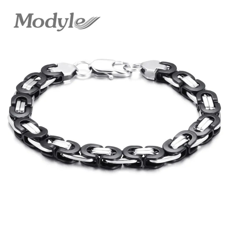 Stainless Steel Motorcycle Chain Bracelet for Women