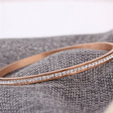 Stainless Steel Bangles & Crystal Charm Bracelets for Women