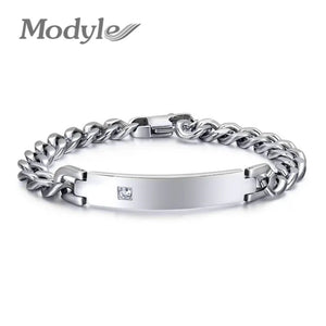 Stainless Steel ID Bracelets Bangle Men Jewelry - Couple Jewelry