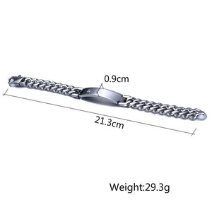 Stainless Steel ID Bracelets Bangle Men Jewelry - Couple Jewelry