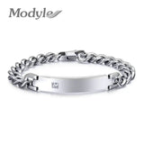 Stainless Steel ID Bracelets Bangle Men Jewelry - Couple Jewelry