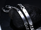 Stainless Steel ID Bracelets Bangle Men Jewelry - Couple Jewelry