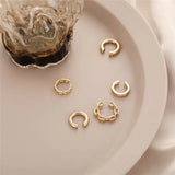 Punk Rock Link Chain Clip Earrings No Piercing Earcuffs