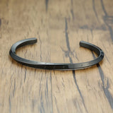 Vintage Silver Vikings Cuff Bangle Bracelet