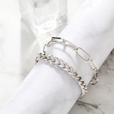 Vintage Silver Chain Anklets for Women Thick Chain Ankle Bracelet