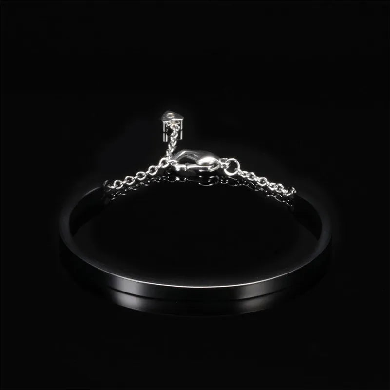 Crystal Bangels Bracelets - Stainless Steel - Silver/Gold/Rose Gold/Black