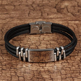 3-Layer Silicone Wrap Bracelets for Men