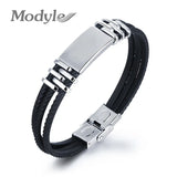 3-Layer Silicone Wrap Bracelets for Men