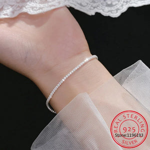 Moissanite Bracelet 18K Plated Sterling Silver D VVS1 Round Cut