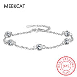 Moissanite Bracelet 925 Sterling Silver 4.0mm D Diamond Gemstone