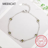 Moissanite Bracelet 925 Sterling Silver 4.0mm D Diamond Gemstone