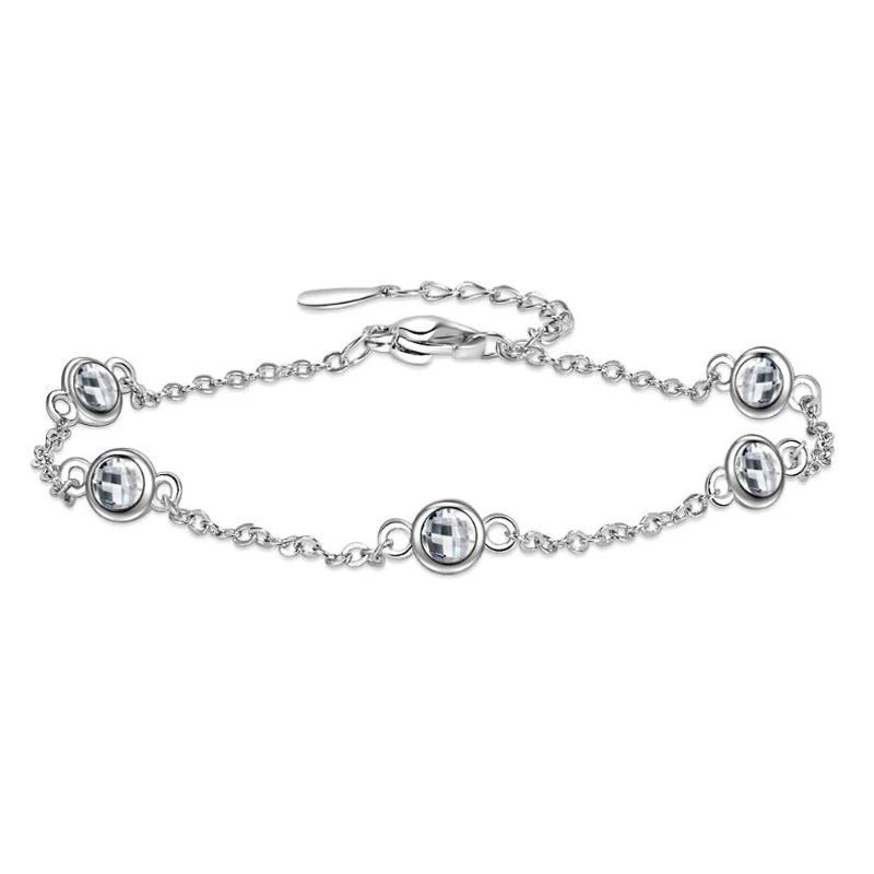 Moissanite Bracelet 925 Silver D Diamond Gemstone Bracelet