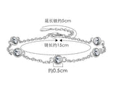 Moissanite Bracelet 925 Sterling Silver 4.0mm D Diamond Gemstone