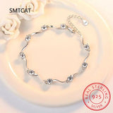 Moissanite Bracelet 925 Silver Chain Lab Diamond Bracelet