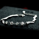 Moissanite Diamond Bracelet Platinum Plating
