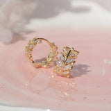 Moissanite Diamond Hoop Earrings Sterling Silver Fine Jewelry