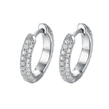 Moissanite Ear Buckle Silver Earrings