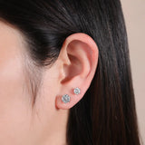 Moissanite Earrings 925 Sterling Silver Stud 0.6-2ct D VVS1 Fine Jewelry
