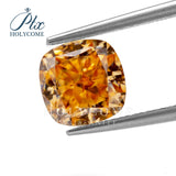 Champagne Cushion Moissanite Loose Gemstone