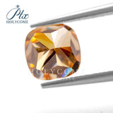Champagne Cushion Moissanite Loose Gemstone