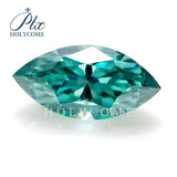 Certified Natural Green Marquise Moissanite VVS1