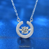 Moissanite Necklace 925 Silver Ring Pendant Gift
