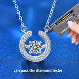 Moissanite Necklace 925 Silver Ring Pendant Gift