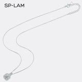 1CT Moissanite Necklace CZ Pave Chain Pendant Wedding Jewellery