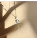 Moissanite Pendant Necklace D VVS1 Lab Grown Diamond Wedding 925 Sterling Silver