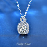 Moissanite Perfume Bottle Necklace S925 Sterling Silver Pendant Necklace