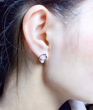 Moissanite Lady Ear Nails 925 Sterling Silver, Diamond Substitute