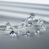 D VVS1 Moissanite Loose Gemstone Engraved 0.1-10ct Round Real Gem