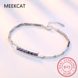 Moissanite Tennis Bracelet 925 Sterling Silver Plated Sparkling Party Jewelry
