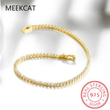Moissanite Tennis Bracelet 925 Silver Plated Jewelry