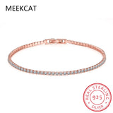 Moissanite Tennis Bracelet 925 Silver Plated Jewelry