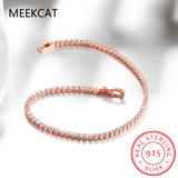 Moissanite Tennis Bracelet 925 Silver Plated Jewelry