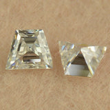 5A Loose D Trapezoid Boat Cut Moissanites Gems Stone