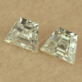 5A Loose D Trapezoid Boat Cut Moissanites Gems Stone
