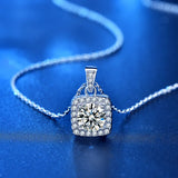 Moissanite Necklace 925 Sterling Silver Pendant Personality Jewelry