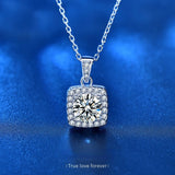 Moissanite Necklace 925 Sterling Silver Pendant Personality Jewelry