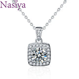 Moissanite Necklace 925 Sterling Silver Pendant Personality Jewelry