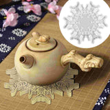 DIY Snowflake Coaster Mold Resin Casting Silicone Mat Tray Craft Accessory