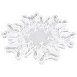 DIY Snowflake Coaster Mold Resin Casting Silicone Mat Tray Craft Accessory