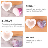 Silicone Heart Molds for Resin Casting DIY Jewelry Keychain