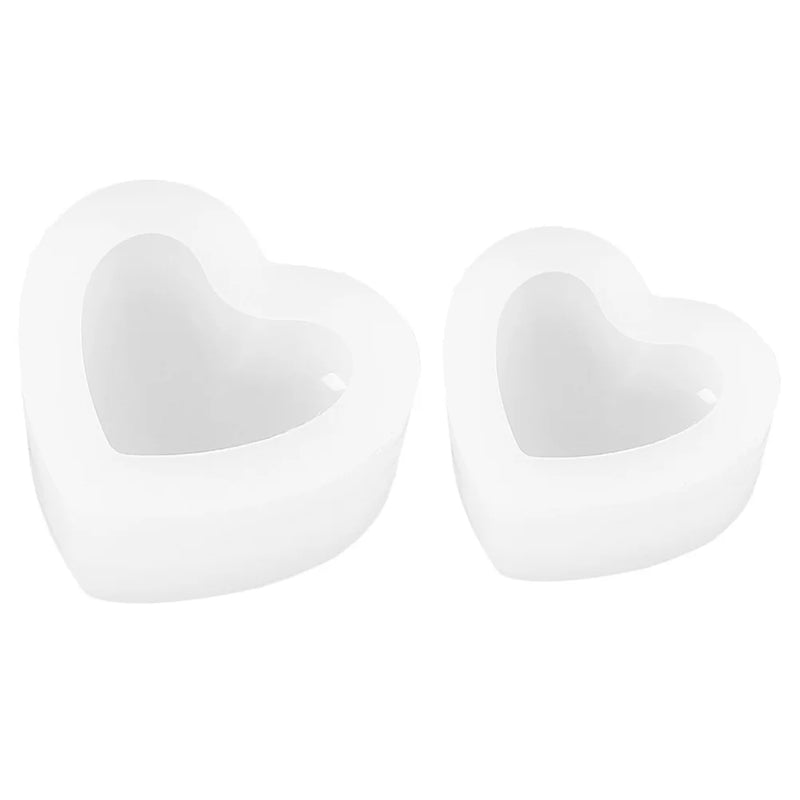 Silicone Heart Molds for Resin Casting DIY Jewelry Keychain